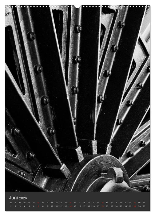 Industrieästhetik in Schwarz-Weiss (CALVENDO Premium Wandkalender 2026)