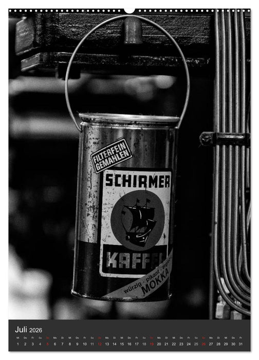 Industrieästhetik in Schwarz-Weiss (CALVENDO Premium Wandkalender 2026)