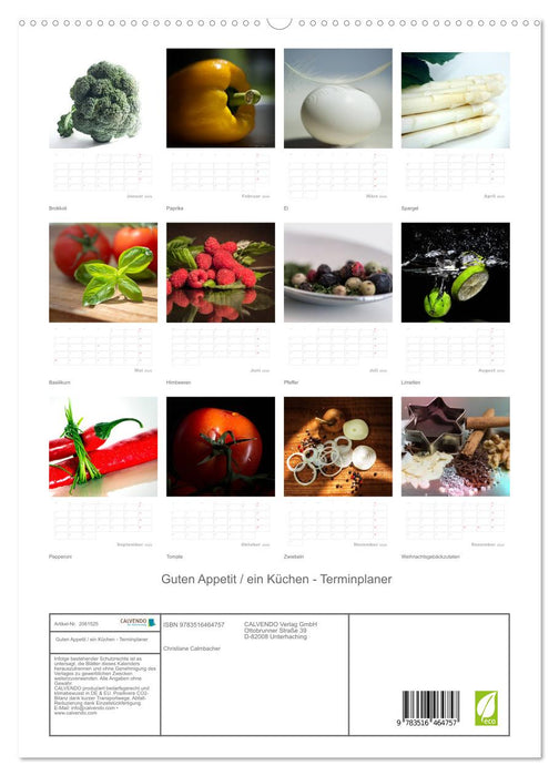 Guten Appetit / ein Küchen - Terminplaner (CALVENDO Premium Wandkalender 2026)