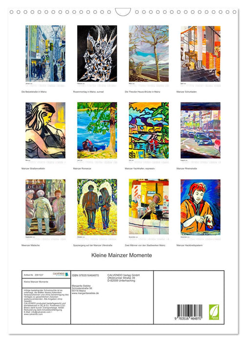 Kleine Mainzer Momente (CALVENDO Wandkalender 2026)