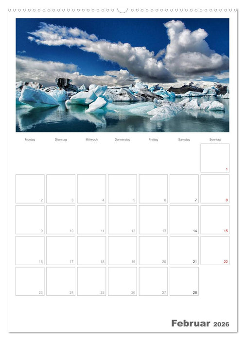 Faszination Island - Landschaftskalender mit Tagesplaner 2026 / Planer (CALVENDO Premium Wandkalender 2026)