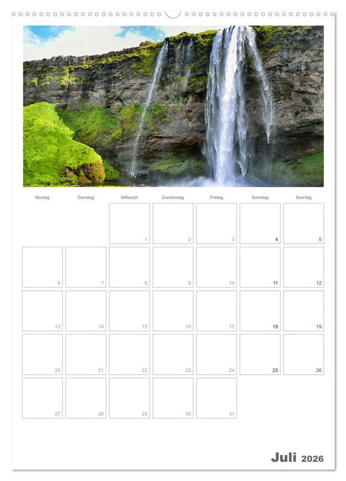 Faszination Island - Landschaftskalender mit Tagesplaner 2026 / Planer (CALVENDO Premium Wandkalender 2026)