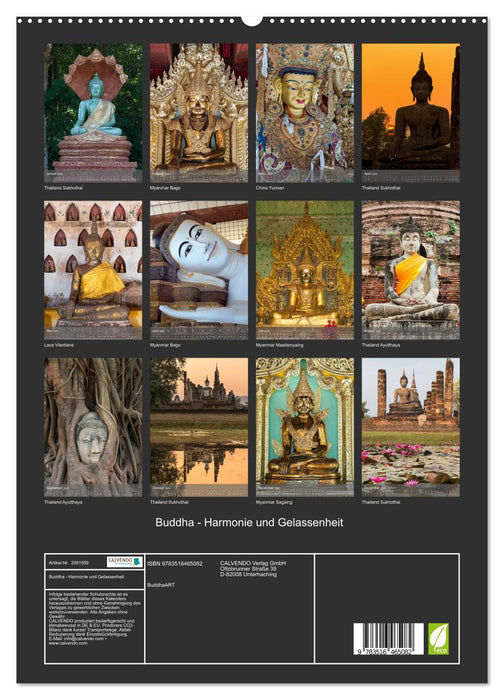 Buddha - Harmonie und Gelassenheit (CALVENDO Premium Wandkalender 2026)