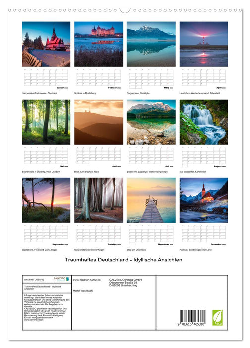 Traumhaftes Deutschland - Idyllische Ansichten (CALVENDO Wandkalender 2026)