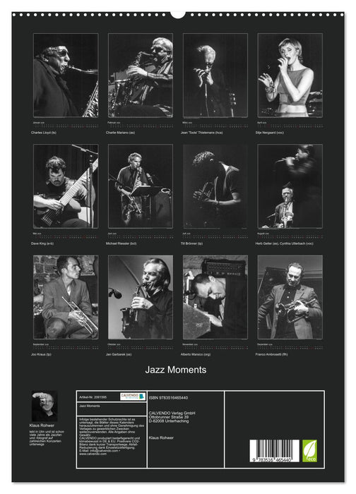 Jazz Moments (CALVENDO Wandkalender 2026)