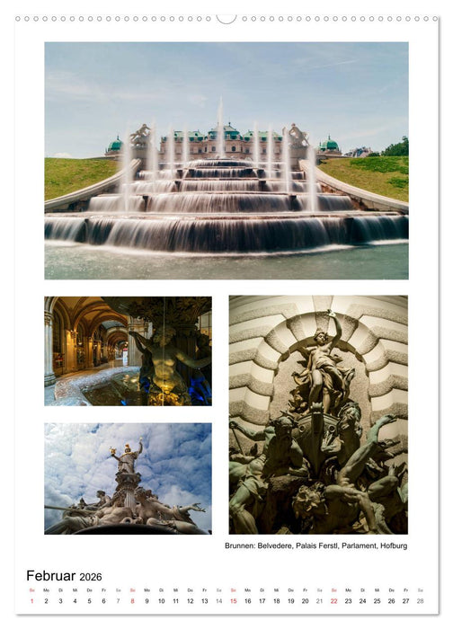 Verborgen in Wien (CALVENDO Premium Wandkalender 2026)