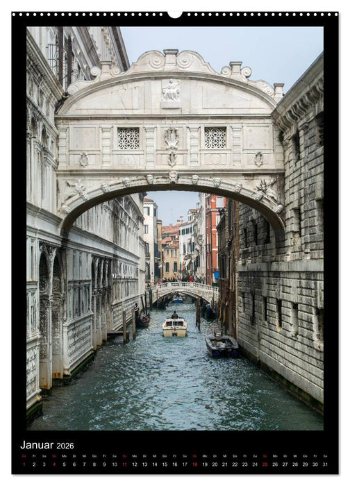 Venedig – La Romantica (CALVENDO Premium Wandkalender 2026)