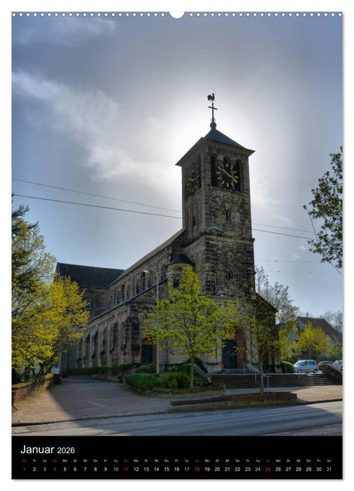 Sa(ar)krale Baukunst - Kirchenarchitektur im Saarland (CALVENDO Premium Wandkalender 2026)
