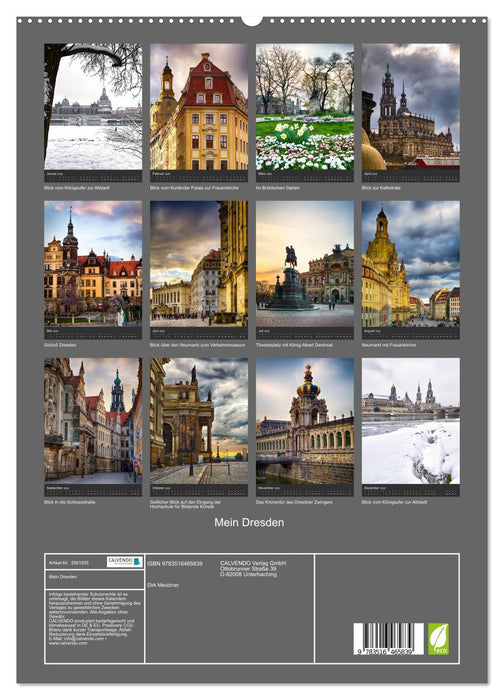Mein Dresden (CALVENDO Premium Wandkalender 2026)
