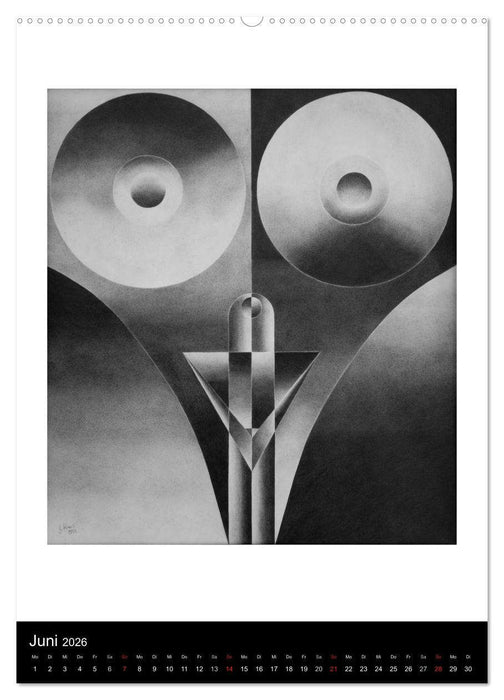 Akt abstrakt - Abstrakte Aktzeichnungen (CALVENDO Wandkalender 2026)