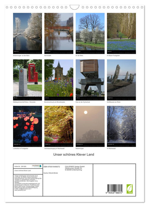 Unser schönes Klever Land (CALVENDO Wandkalender 2026)