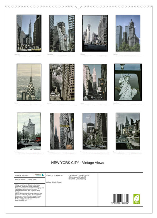 NEW YORK CITY - Vintage Views (CALVENDO Premium Wandkalender 2026)