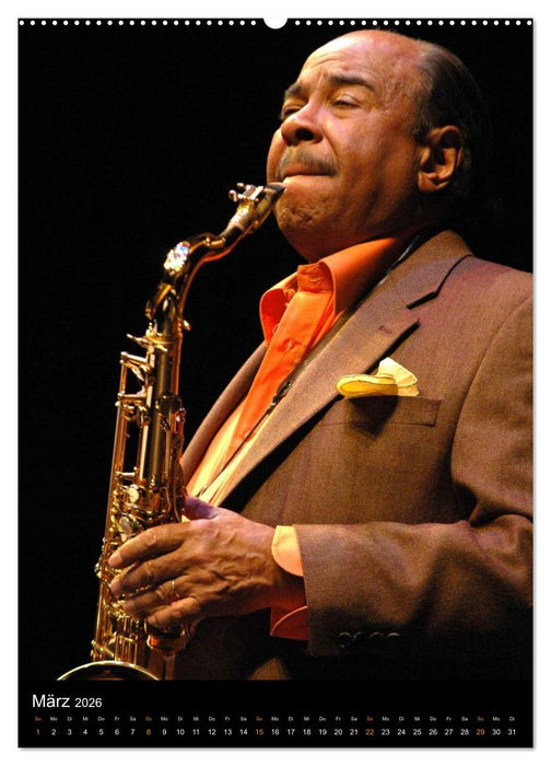 Jazz Saxophonisten 2026 (CALVENDO Premium Wandkalender 2026)