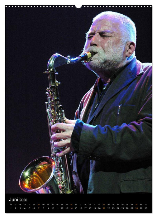 Jazz Saxophonisten 2026 (CALVENDO Premium Wandkalender 2026)
