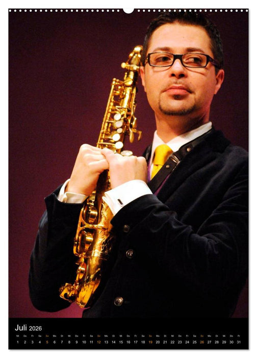 Jazz Saxophonisten 2026 (CALVENDO Premium Wandkalender 2026)