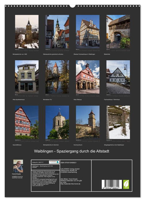 Waiblingen - Spaziergang durch die Altstadt (CALVENDO Premium Wandkalender 2026)