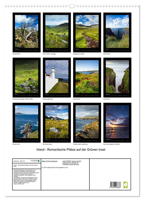 Irland - Romantische Plätze auf der Grünen Insel (CALVENDO Wandkalender 2026)
