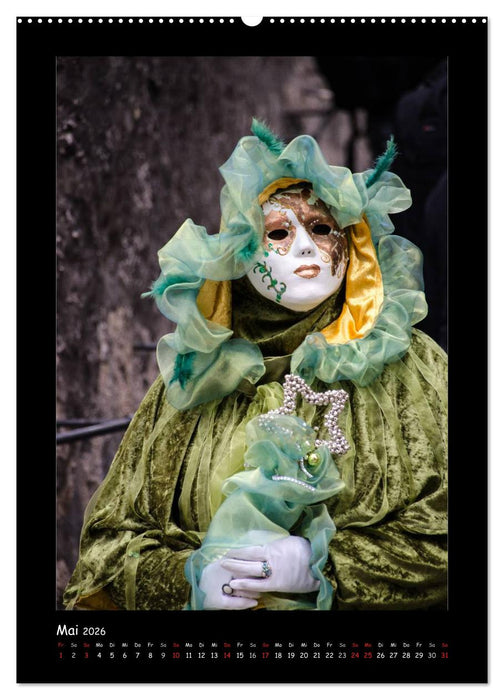 Venezianische Masken HALLia VENEZia Schwäbisch Hall (CALVENDO Premium Wandkalender 2026)