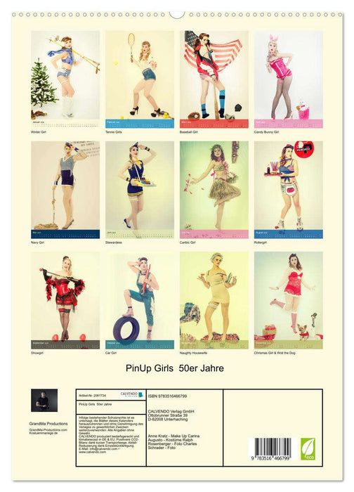 PinUp Girls 50er Jahre (CALVENDO Premium Wandkalender 2026)