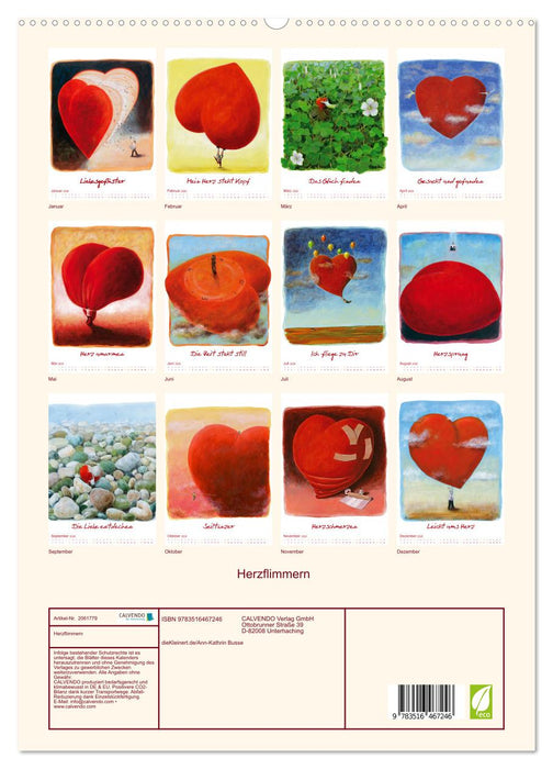 Herzflimmern (CALVENDO Premium Wandkalender 2026)