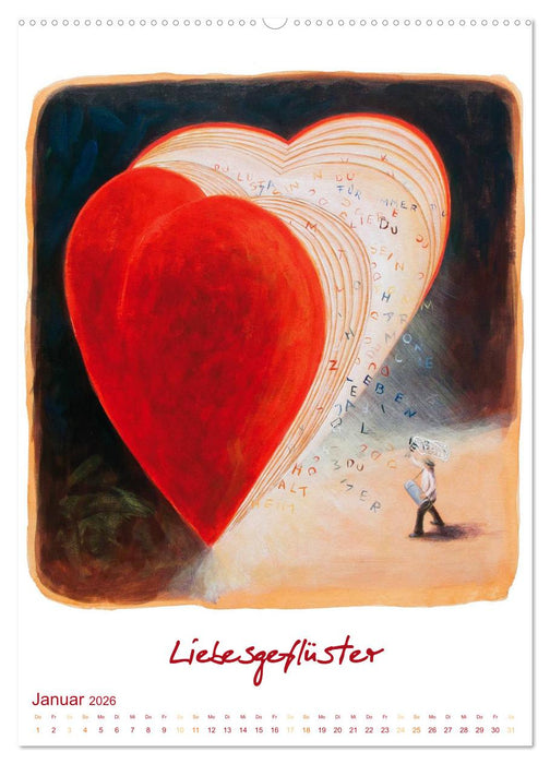 Herzflimmern (CALVENDO Premium Wandkalender 2026)