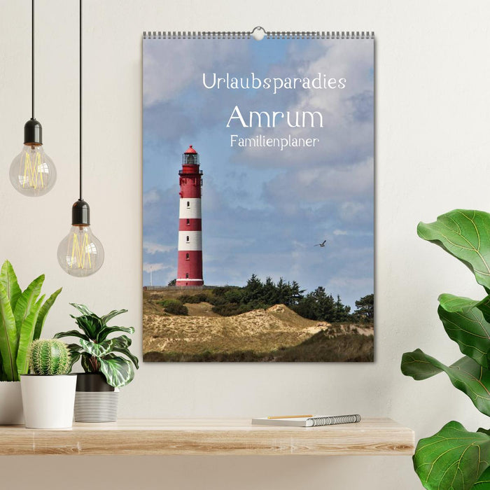 Urlaubsparadies Amrum / Familienplaner (CALVENDO Wandkalender 2026)