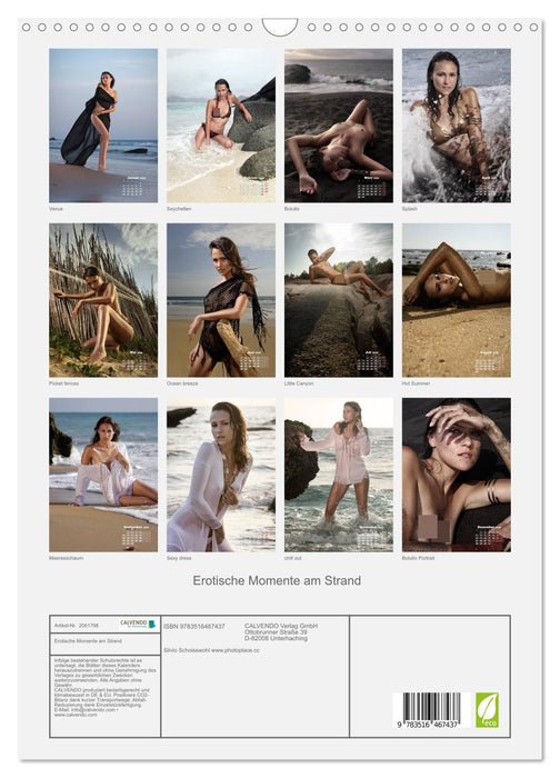 Erotische Momente am Strand (CALVENDO Wandkalender 2026)