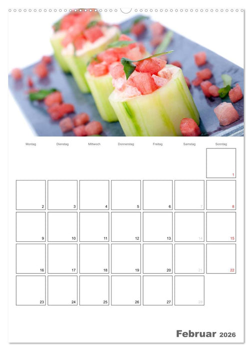 Frische Küche - Der hilfreiche Monatsplaner / Planer (CALVENDO Premium Wandkalender 2026)