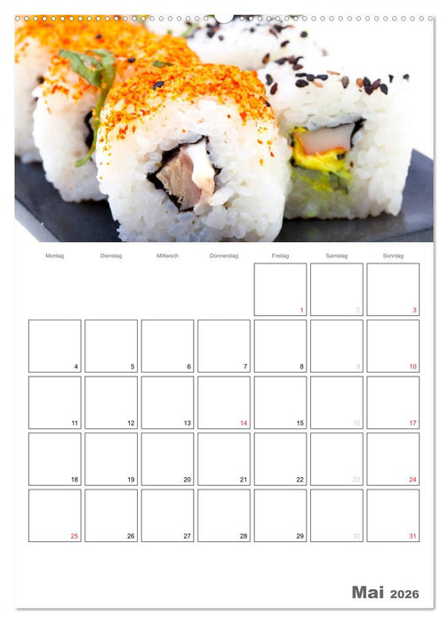 Frische Küche - Der hilfreiche Monatsplaner / Planer (CALVENDO Premium Wandkalender 2026)