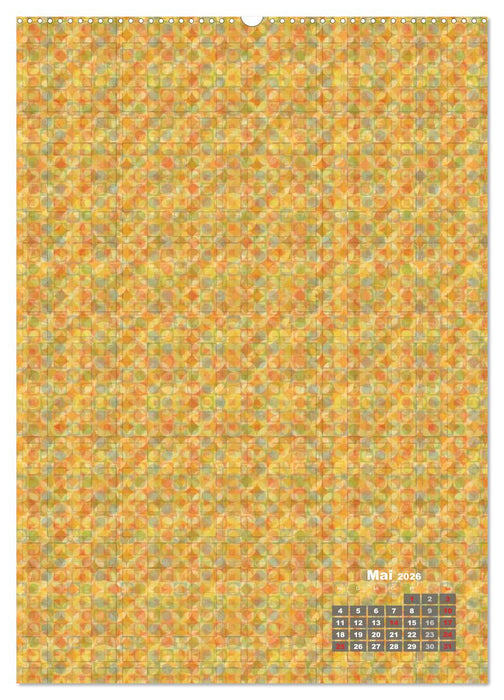 Tapetendesigns – Strukturen, Muster und Bastelvorlagen (CALVENDO Premium Wandkalender 2026)