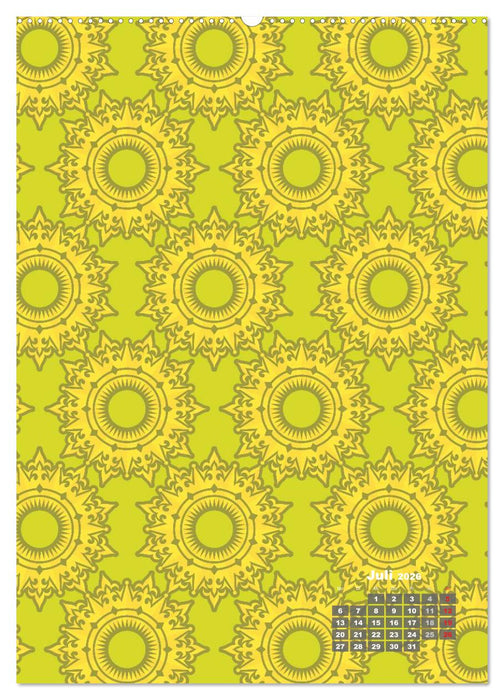 Tapetendesigns – Strukturen, Muster und Bastelvorlagen (CALVENDO Premium Wandkalender 2026)