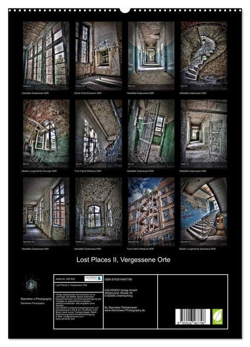 Lost Places II, Vergessene Orte (CALVENDO Premium Wandkalender 2026)