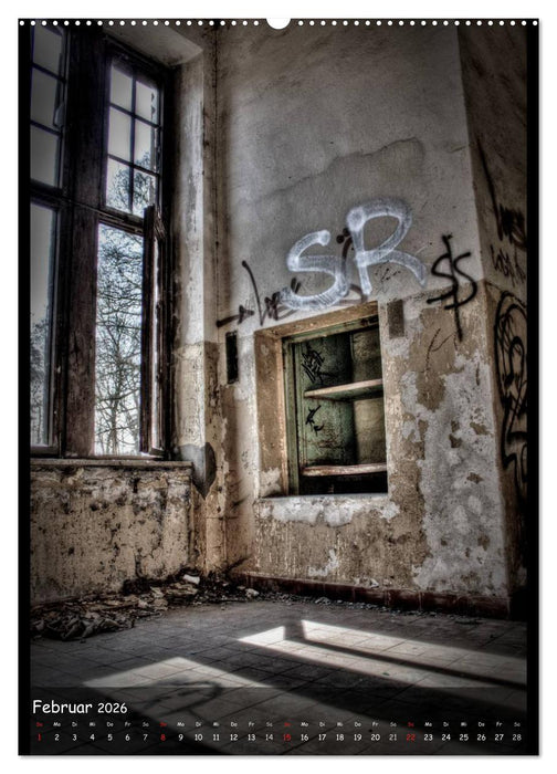 Lost Places II, Vergessene Orte (CALVENDO Premium Wandkalender 2026)