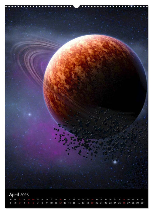 Die Welt der Planeten (CALVENDO Premium Wandkalender 2026)
