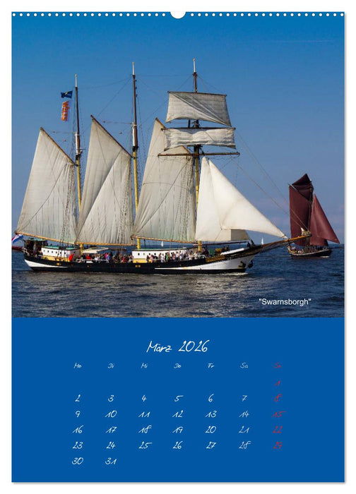 Unter Segeln (CALVENDO Premium Wandkalender 2026)