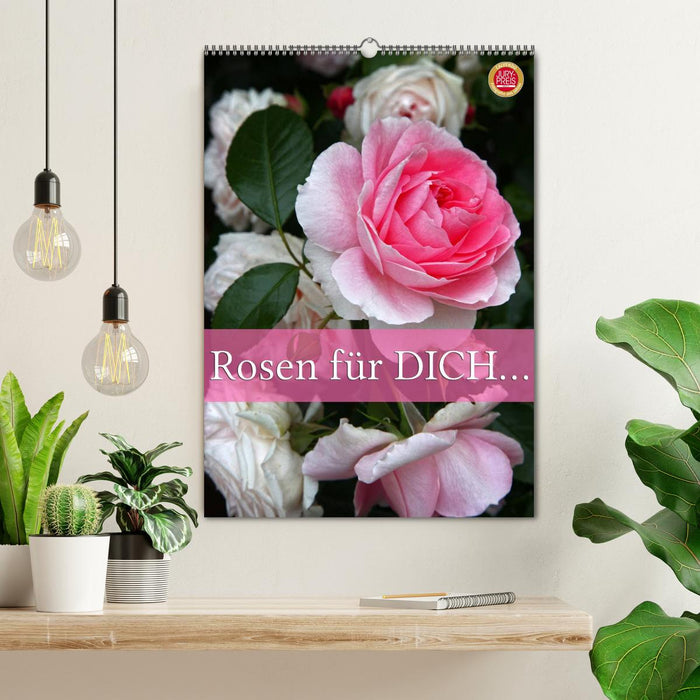 Rosen für DICH / Geburtstagskalender (CALVENDO Wandkalender 2026)