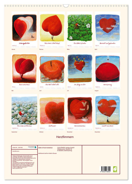 Herzflimmern (CALVENDO Wandkalender 2026)