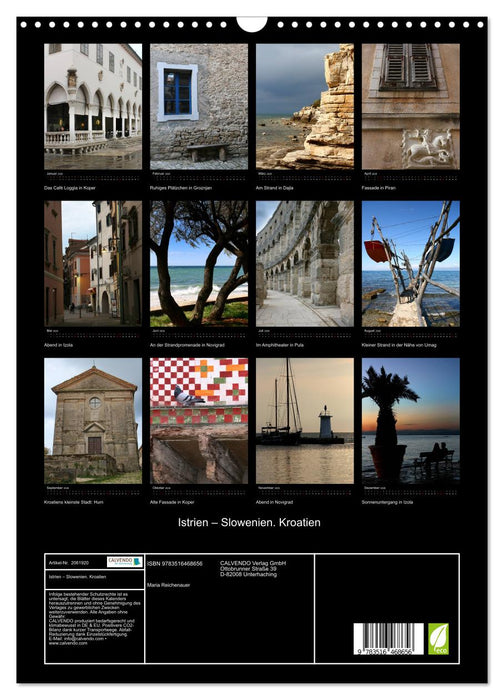 Istrien – Slowenien. Kroatien (CALVENDO Wandkalender 2026)