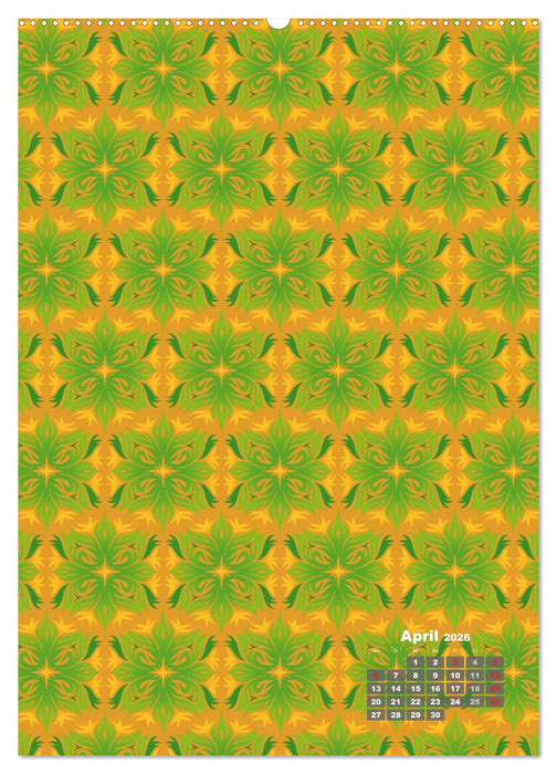 Tapetendesigns – Strukturen, Muster und Bastelvorlagen (CALVENDO Wandkalender 2026)