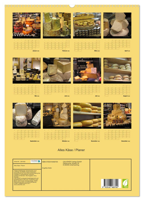 Alles Käse / Planer (CALVENDO Premium Wandkalender 2026)