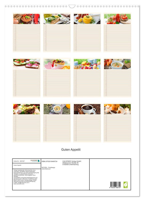 Guten Appetit (CALVENDO Wandkalender 2026)
