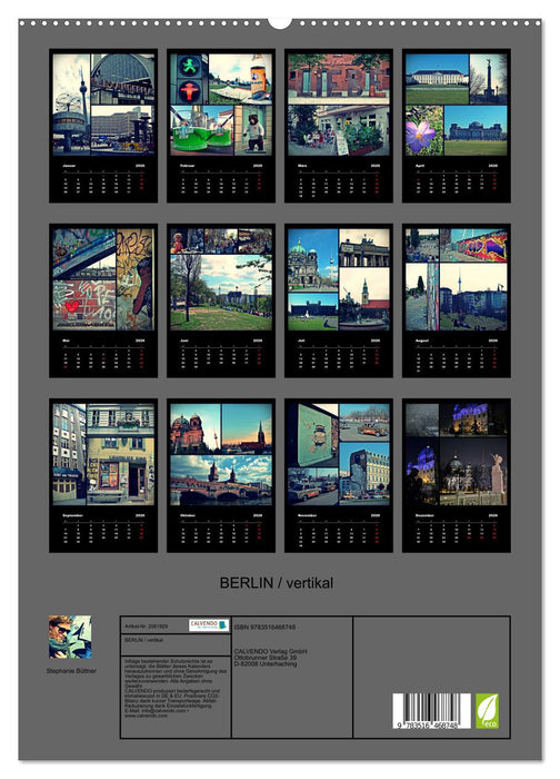 BERLIN / vertikal (CALVENDO Premium Wandkalender 2026)