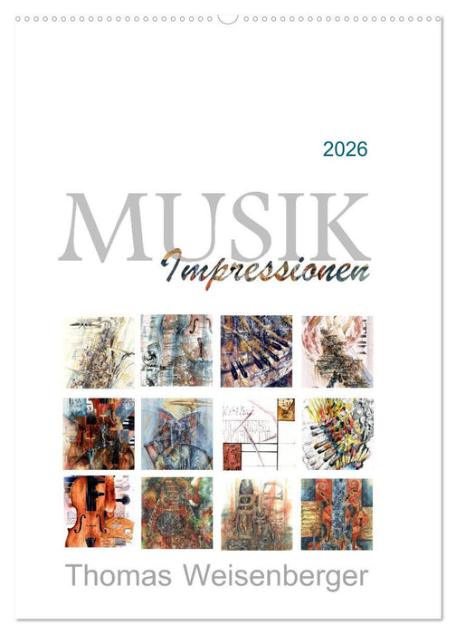 MUSIK Impressionen (CALVENDO Wandkalender 2026)