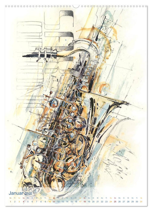 MUSIK Impressionen (CALVENDO Wandkalender 2026)