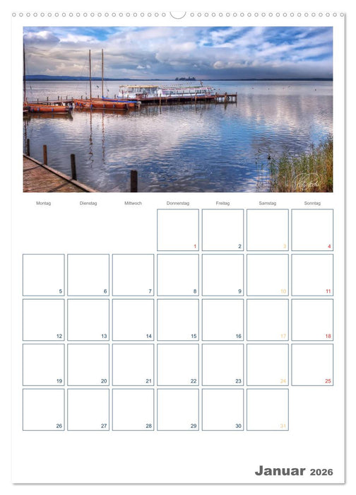 Am Steinhuder Meer / Planer (CALVENDO Premium Wandkalender 2026)