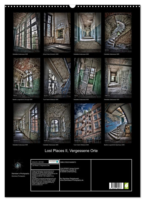 Lost Places II, Vergessene Orte (CALVENDO Wandkalender 2026)