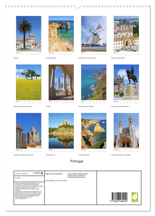 Portugal (CALVENDO Premium Wandkalender 2026)
