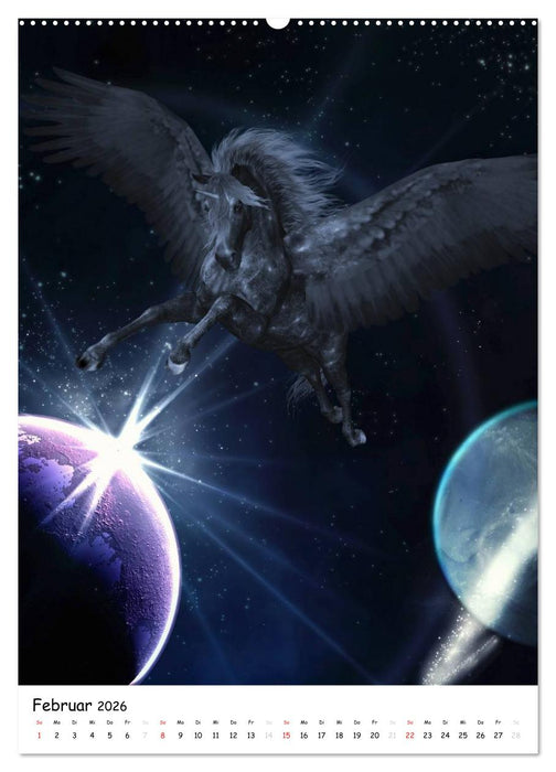 Einhorn und Pegasus (CALVENDO Wandkalender 2026)