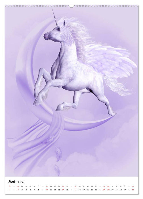 Einhorn und Pegasus (CALVENDO Wandkalender 2026)