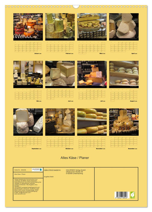 Alles Käse / Planer (CALVENDO Wandkalender 2026)